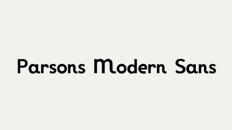 Parsons Modern Sans