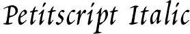 Petitscript Italic