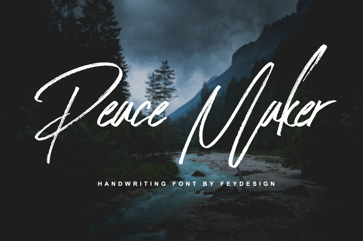 Peace Maker Free Personal Use Font Free For Personal