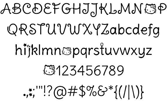 Pussy Cat Windows Font Free For Personal 1188