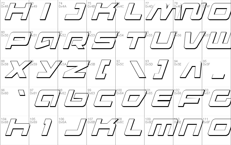 Pulse Rifle 3D Italic