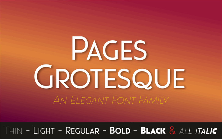 Pages Grotesque Black Demo