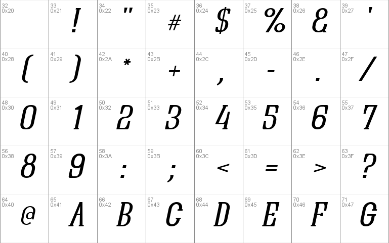 Quastic Kaps Line Italic Font