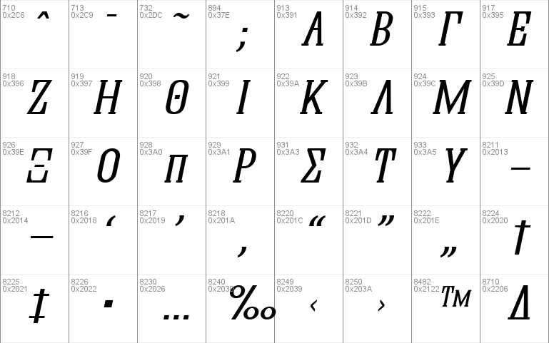 Quastic Kaps Line Italic Font