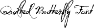 Quilted Butterfly Font