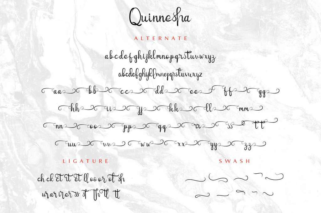 Quinneshademo calligraphy