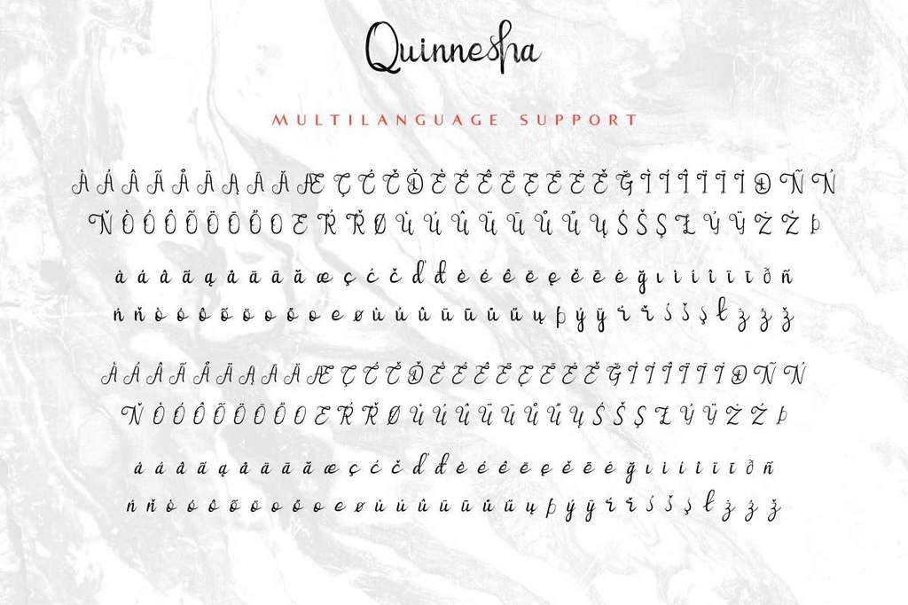 Quinneshademo calligraphy