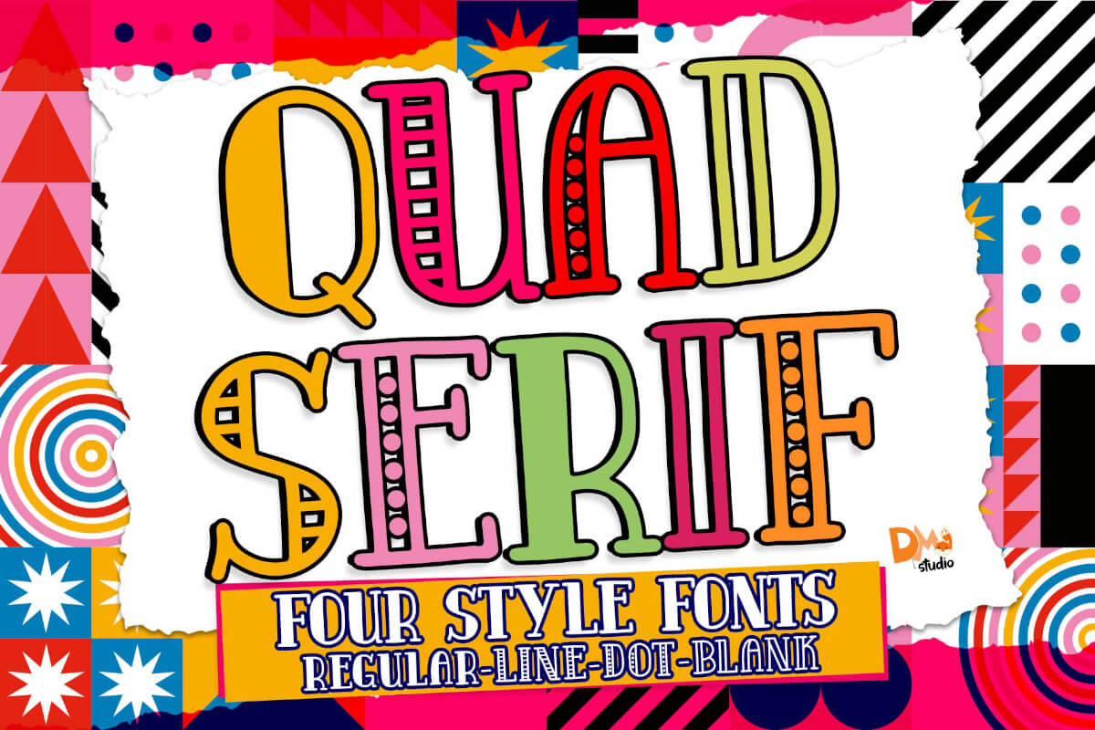 Quad Serif Line