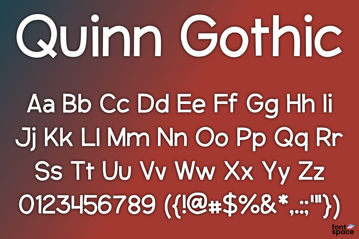 Quinn Gothic qd fonts