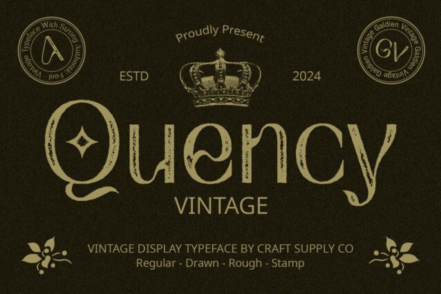 Quency Vintage Demo Stamp
