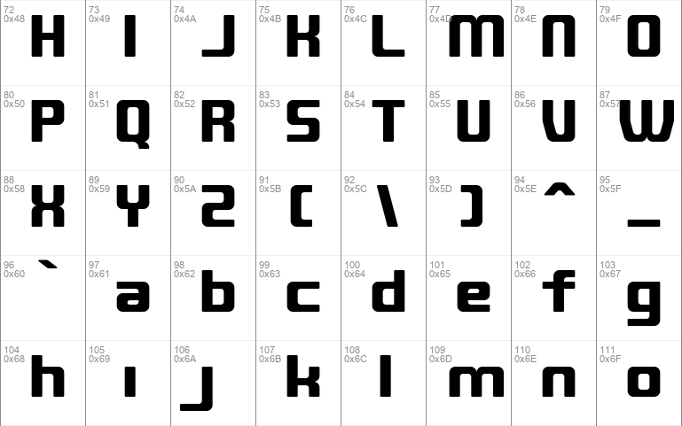QUUB Windows font - free for Personal