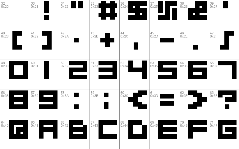 Quadrats Font