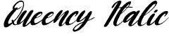 Queency Italic