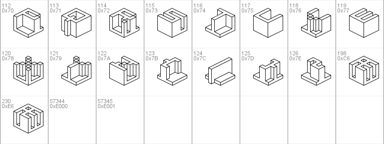 Qbicle 3 BRK Font