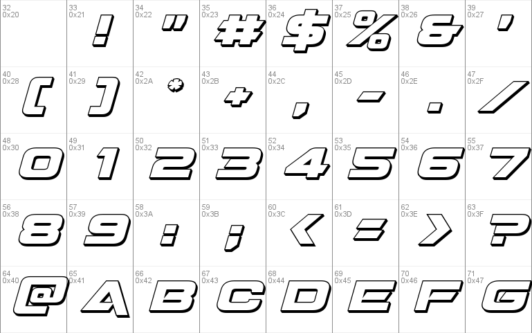 Quark Storm 3D Italic