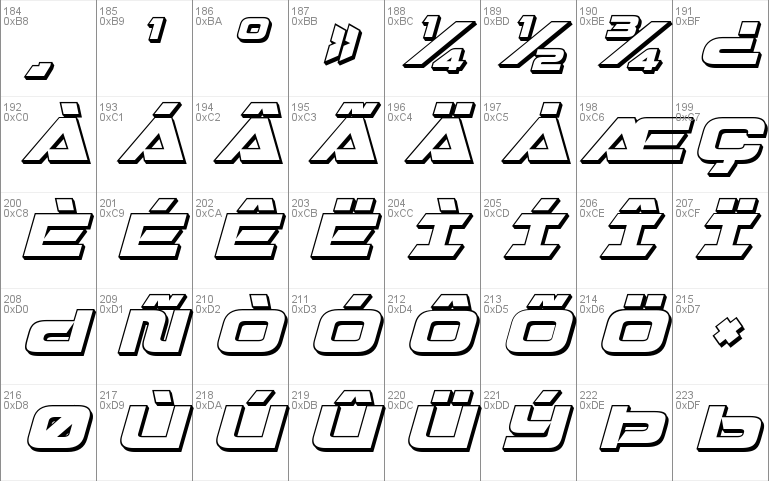 Quark Storm 3D Italic