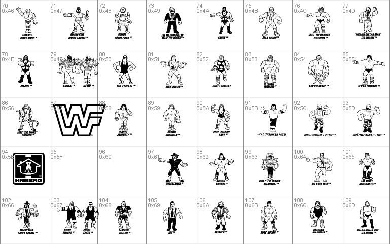 Retro Hasbro WWF Figures