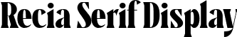 Recia Serif Display