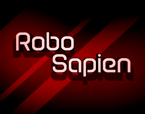 Robo Sapien Halftone Italic