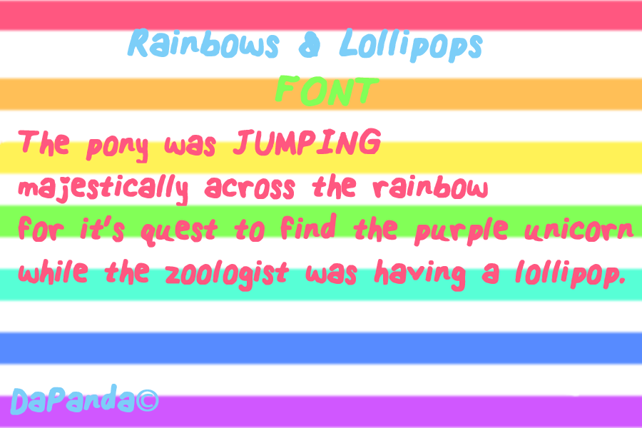 Rainbows Lollipops