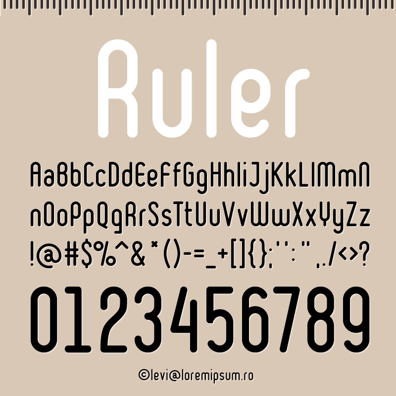 Ruler Font