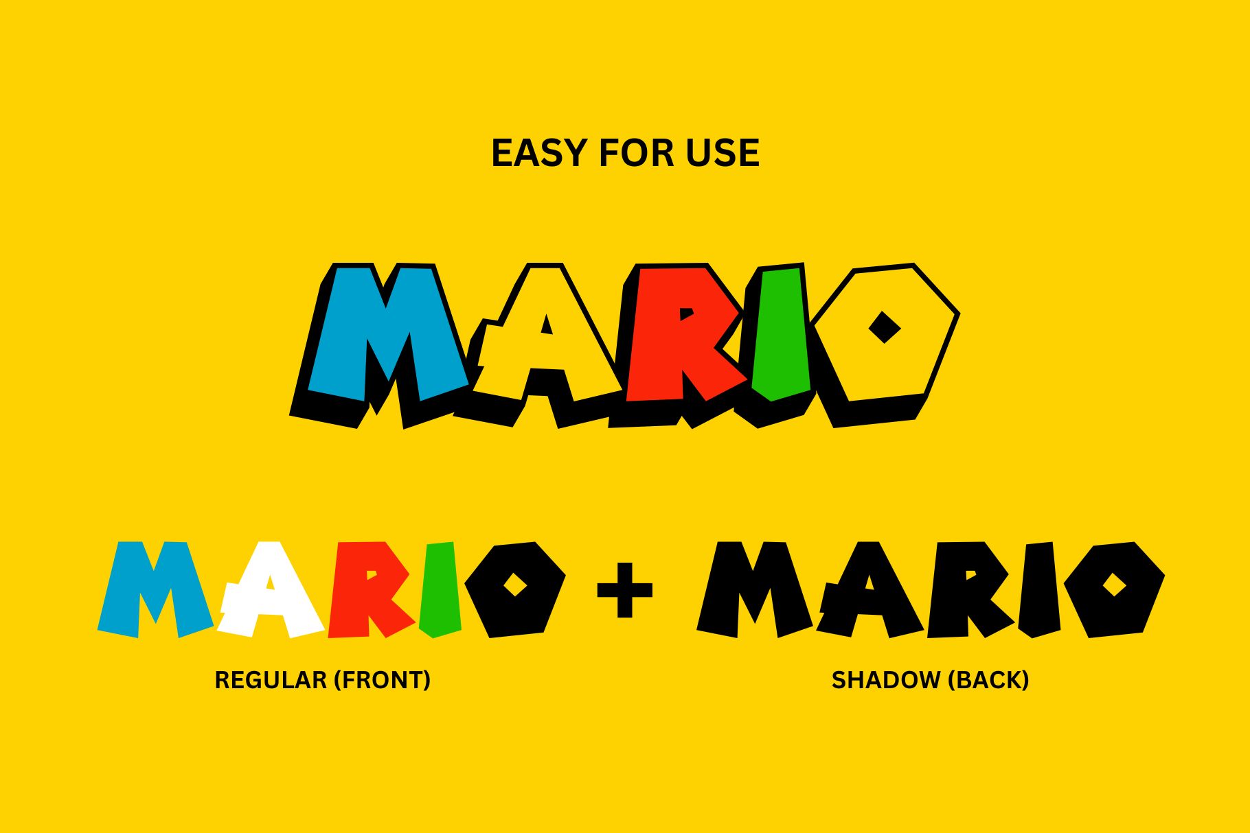 Retro Mario Windows font - free for Personal