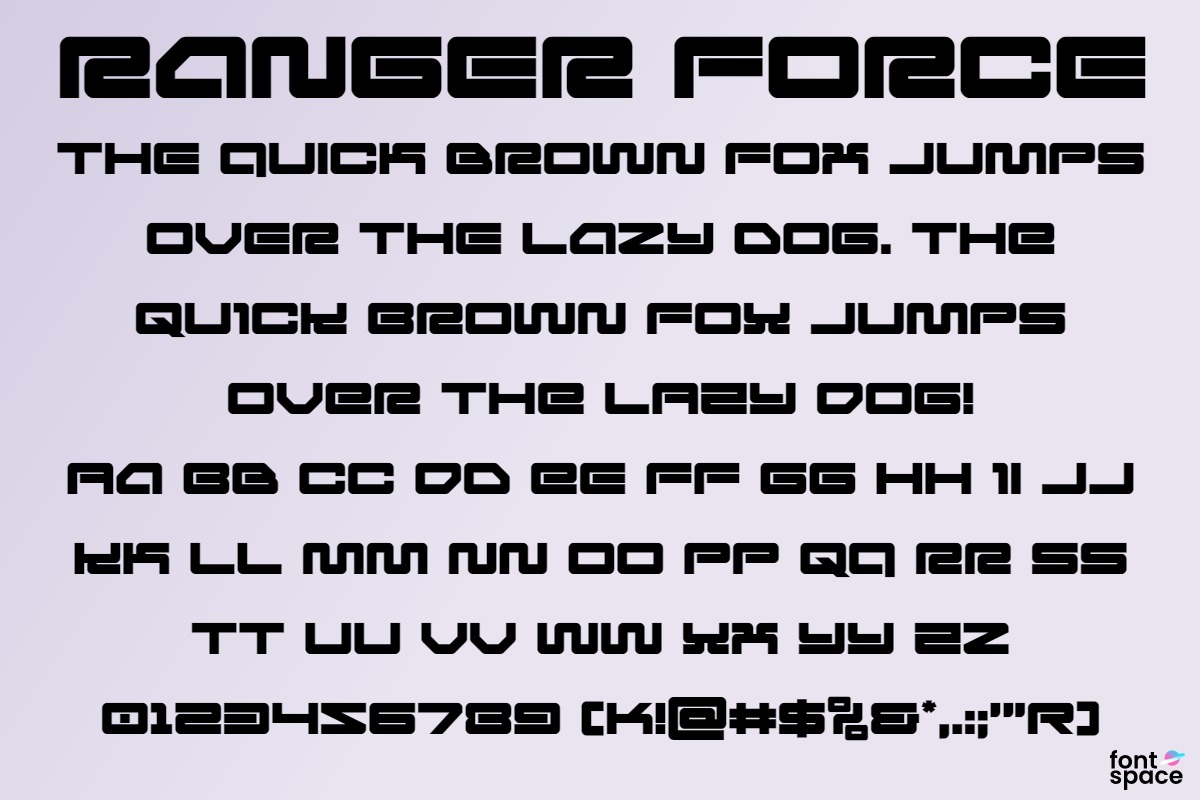 Ranger Force Halftone Italic