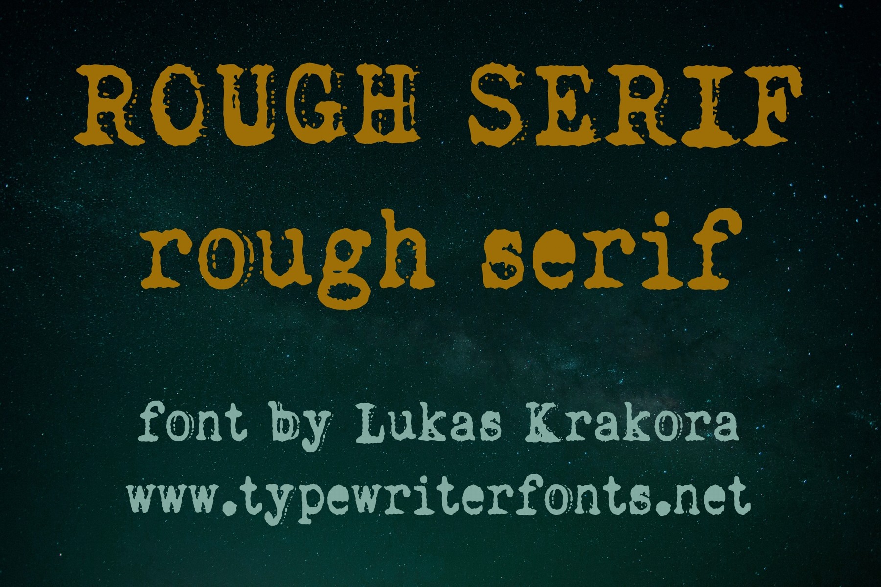 Rough Serif Windows font - free for Personal