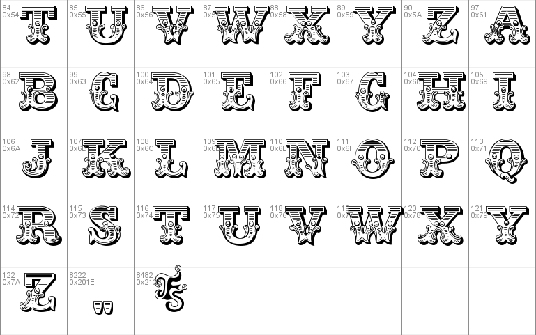 Ringmaster Windows font - free for Personal
