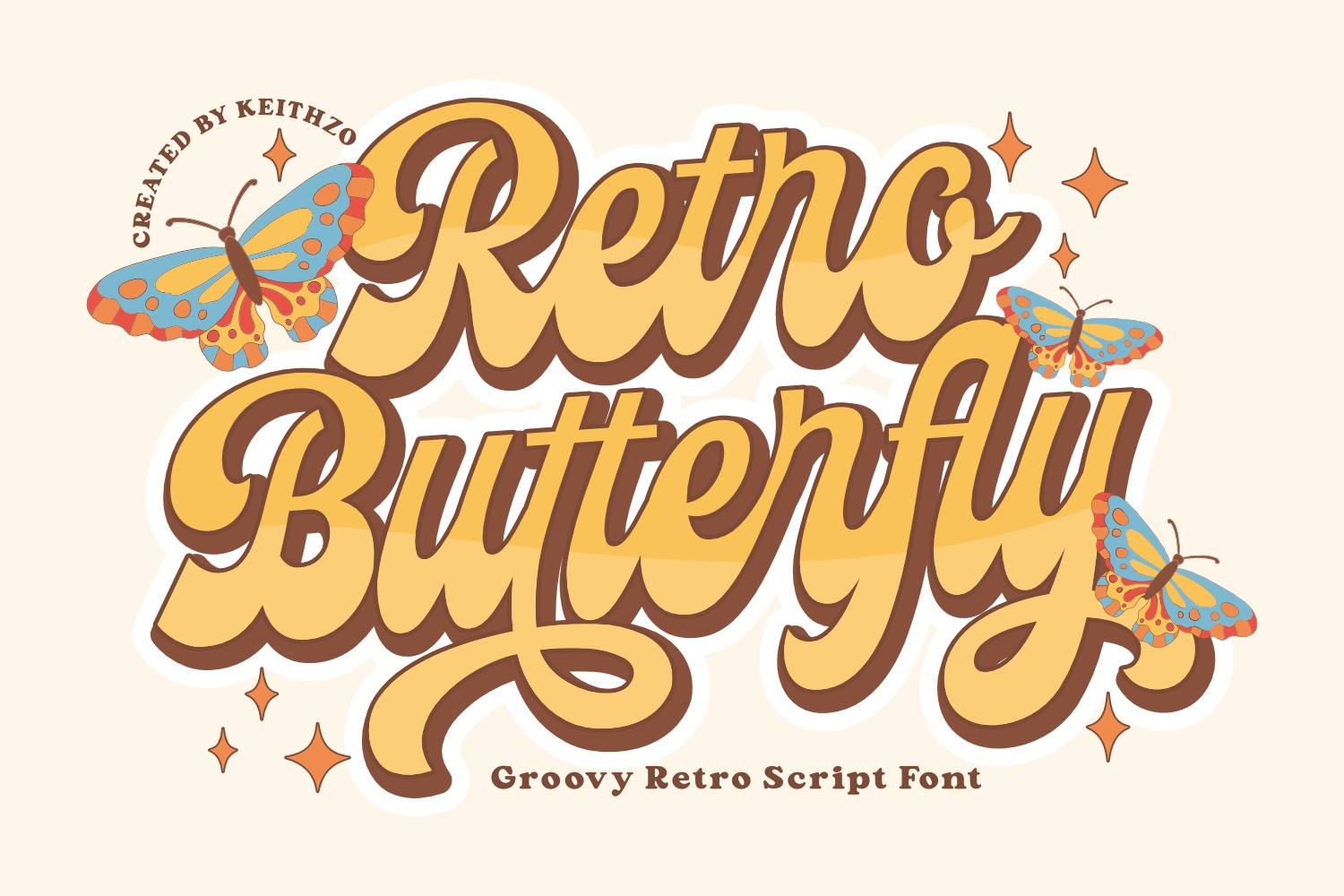 Retro Butterfly