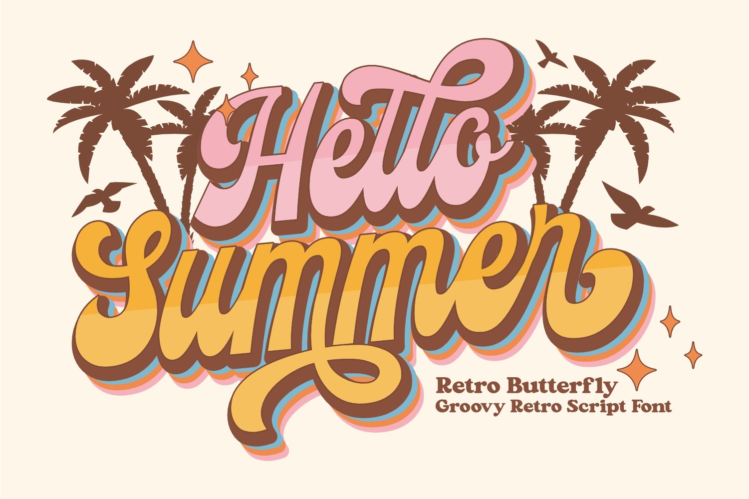 Retro Butterfly