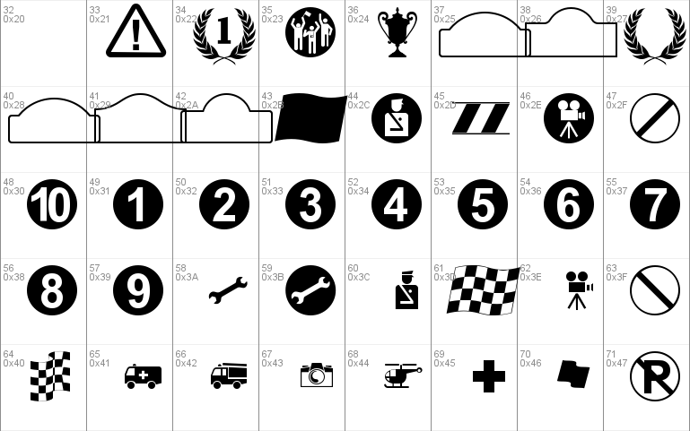 Rally Symbols 2D