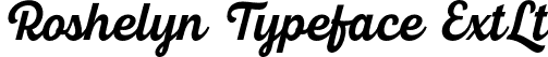 Roshelyn Typeface ExtLt