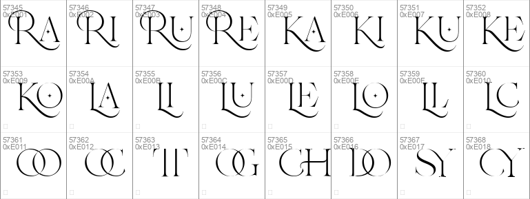 Rusilla serif