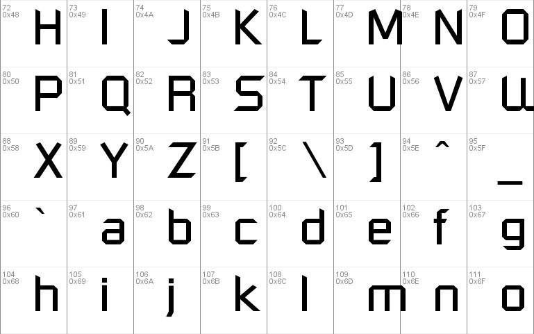 RusselSquareOpti Font Windows font - free for Personal