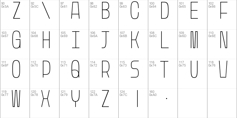 Rasterquan Windows font - free for Personal