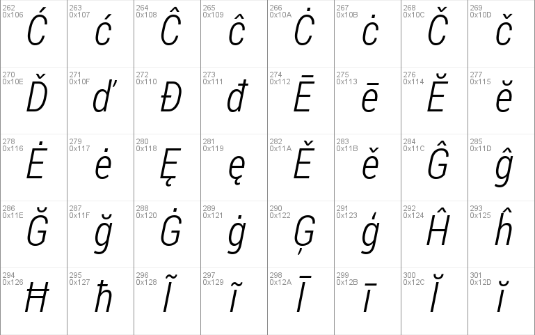 Roboto Condensed Light