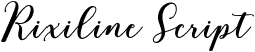 Rixiline Script