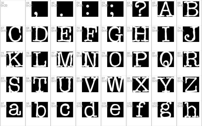 Rubberstamp Windows Font - Free For Personal