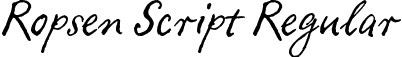 Ropsen Script Regular