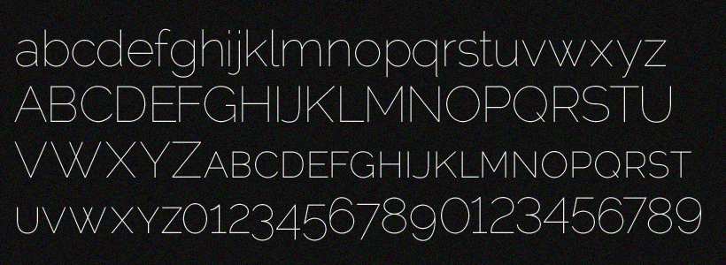 Raleway-Thin Font