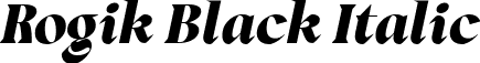 Rogik Black Italic