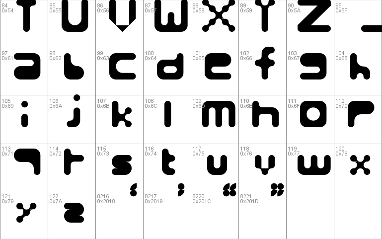 Round and Rare Windows font - free for Personal