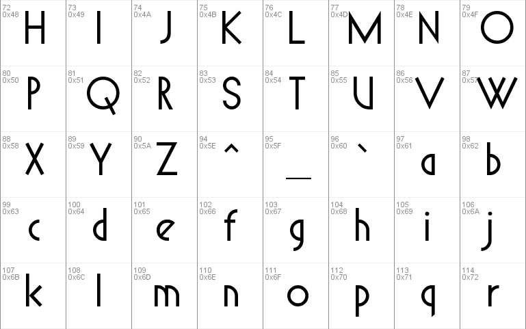 Spyrogeometric Font