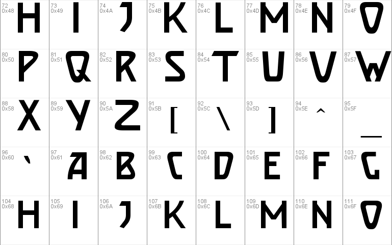 Secession-Afisha  Normal Font