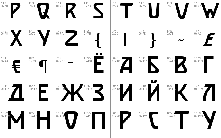 Secession-Afisha  Normal Font