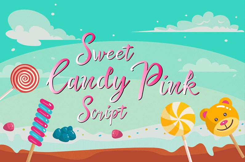Sweet Candy Pink Script Demo