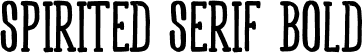 Spirited Serif Bold