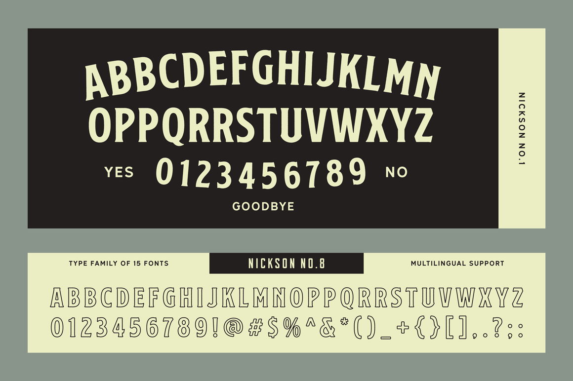 Ss Nickson One Font Free For Personal