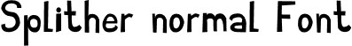 Splither normal Font